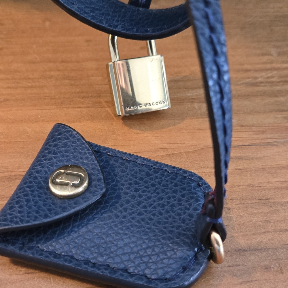 Marc Jacobs Blue Leather Tote - Picture 5 of 7